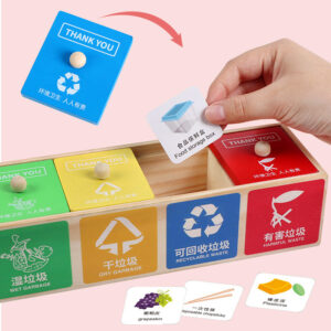 Wooden Garbage Classification Toy