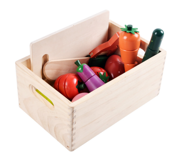 Wooden Fruit and Vegetable Cutting Set